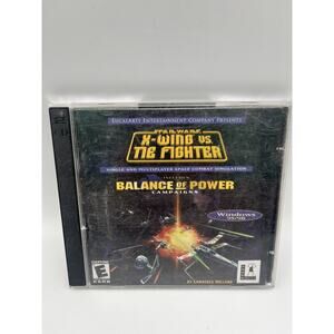 Star Wars: X-Wing vs. TIE Fighter: Balance of Power (PC, 1997)Case, Book & Game